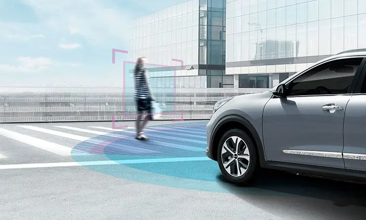 KIA e-Niro automatisk nød opbremsning