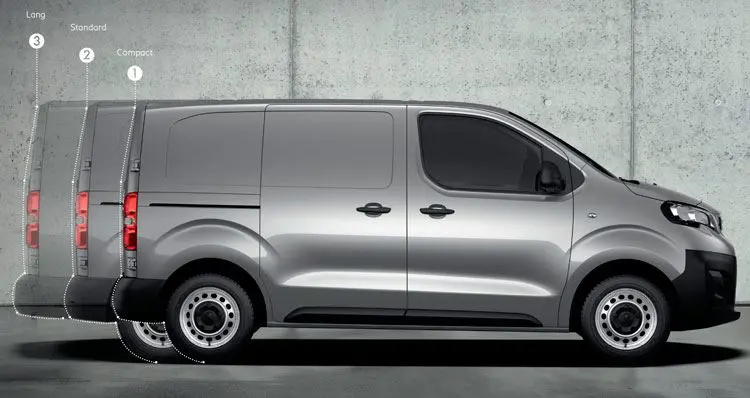Peugeot Expert længder